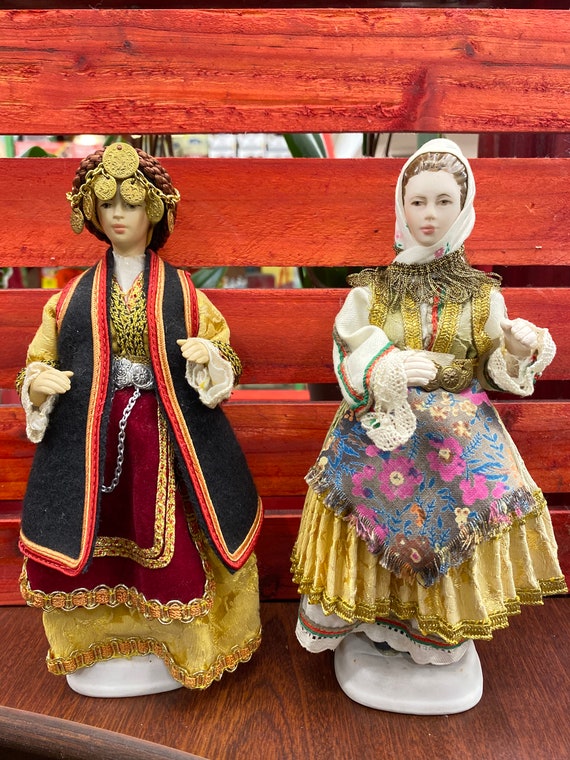 Rare Vintage Trikeri Greek Evelt Themis Porcelain Female Ladies