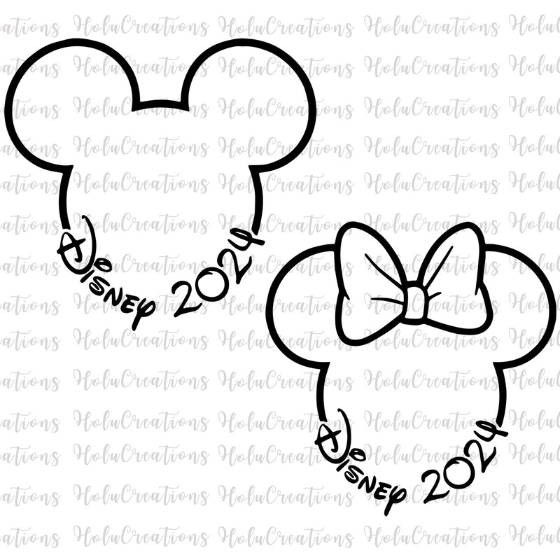 Mickey Mouse Outline - Etsy