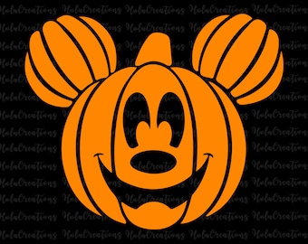 Halloween pompoen muis hoofd Svg, Trick Or Treat Svg, Spooky Vibes Svg, Mickey Mouse Boo 2026 herfst Svg, png-bestanden voor Cricut sublimatie png