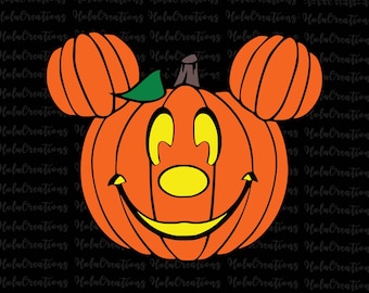 Halloween pompoen muis hoofd Svg 2026 Trick Or Treat T-Shirt Design, Spooky Vibes Svg Mickey Mouse Boo val Png-bestanden voor Cricut sublimatie