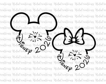 Mickey Minnie Mouse Ears Bow Head Outline, Travel Squad, Magical Kingdom, Family Vacation Svg, Vacay Mode Bundle Family Trip 2026 PNG Design