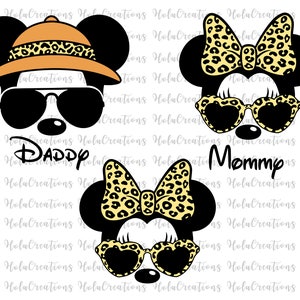 Reino Animal SVG, Reino Mágico, Vacaciones Familiares SVG, Viaje Familiar SVG, Vacaciones de Papá SVG, Safari con Estampado de Leopardo 2025, Gafas de Sol, Mamá