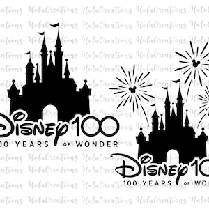 100th Anniversary Celebration Svg, 100 Years of Wonder 2023 Svg, Castle Magical Kingdom, Family Vacation Svg Cut File For Cricut Png Clipart