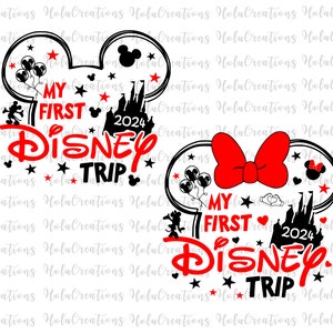 Family Vacation 2024 Svg, My First Trip to Castle Svg for Cricut, Birthday Boy Svg Png, Birthday Trip Print for T-shirt, Mouse Ears Svg