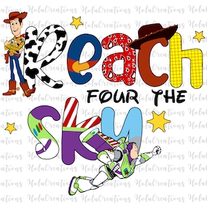 Verjaardag 4 jaar oud, bereik vier The Sky Svg, Magical Kingdom Svg, familievakantie, familie-uitje, Svg, beste vriend Svg, BFF beste vrienden SVG