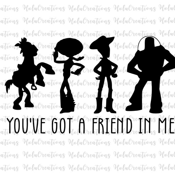 You've Got A Friend In Me SVG, Toy Story SVG, Andy Woody Buzz Lightyear SVG, Friendship Svg, Magical Kingdom Svg, Family Vacation Svg Png