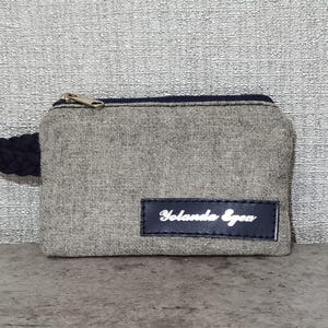 Monedero pequeño, Monedero de tela, Monedero estilo artesanal, Billetera compacta, Monedero con cremallera, Accesorio de moda sostenible,