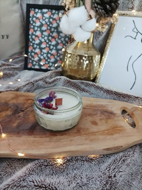 Bougie Fleurs Séchées