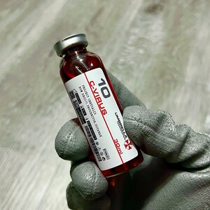 10 C-Virus (Umbrella Variant) - Virus and Pathogen Lab Sample Vial Prop - Resident Evil / Biohazard / Umbrella Corporation
