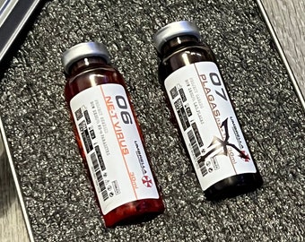 Parasites Twin Pack Vial Prop - Resident Evil / Umbrella / Biohazard