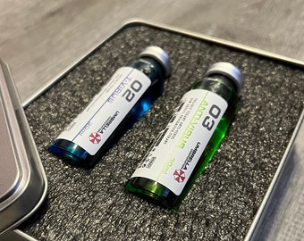 T-Virus Twin Pack Vial Prop - Resident Evil / Umbrella / Biohazard