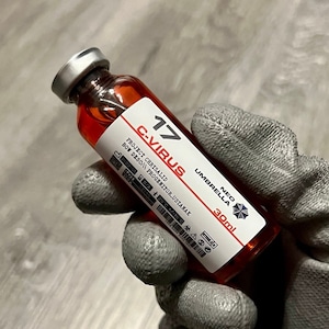 17 C-Virus (Neo Umbrella Variant) - Virus and Pathogen Lab Sample Vial Prop - Resident Evil / Biohazard / Umbrella Corporation / Neo