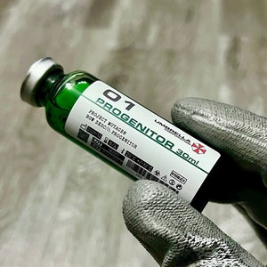01 Progenitor - Virus and Pathogen Lab Sample Vial Prop - Resident Evil / Biohazard / Umbrella Corporation
