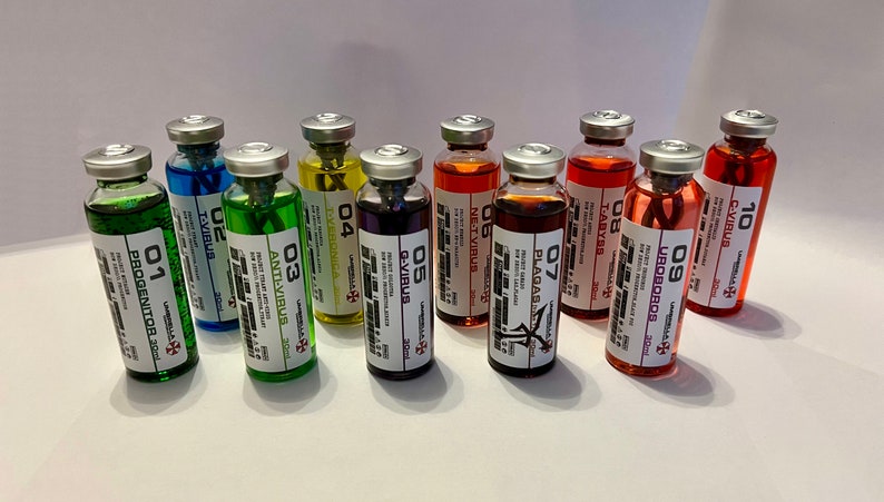 Pick Your Own Triple Threat Pack Vial Prop - Resident Evil / Umbrella / Biohazard image 4