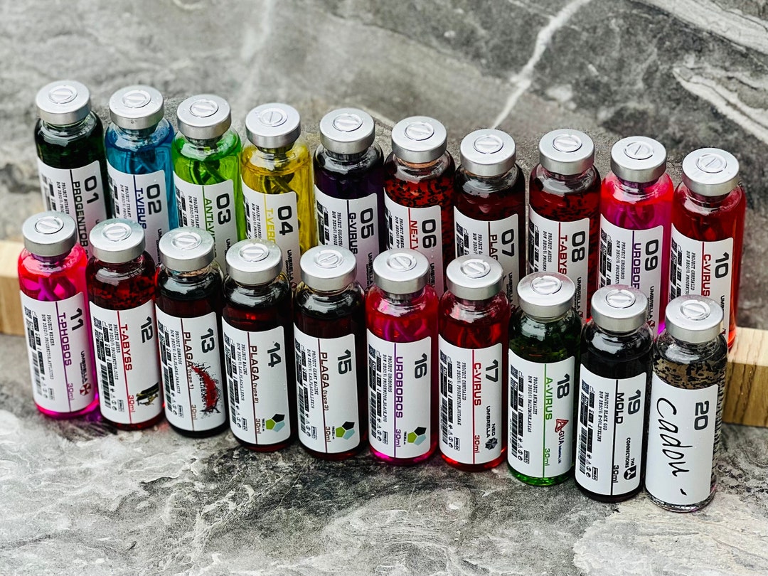 Complete Virus and Pathogen Lab Sample Vial Prop Collection