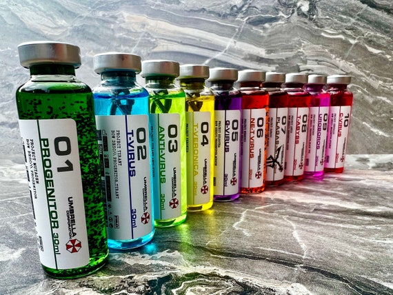 バイオハザード風ウイルス小道具：アンブレラ社のラボサンプル - Etsy 日本