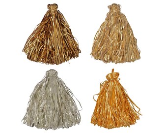 100 mtrs Indian Golden Wrinkle Gota Patti Trim, 4mm Ribbon Lace