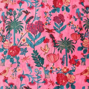 Tropical velvet upholstery fabric for lampshade, curtain, sofa quilting fabric