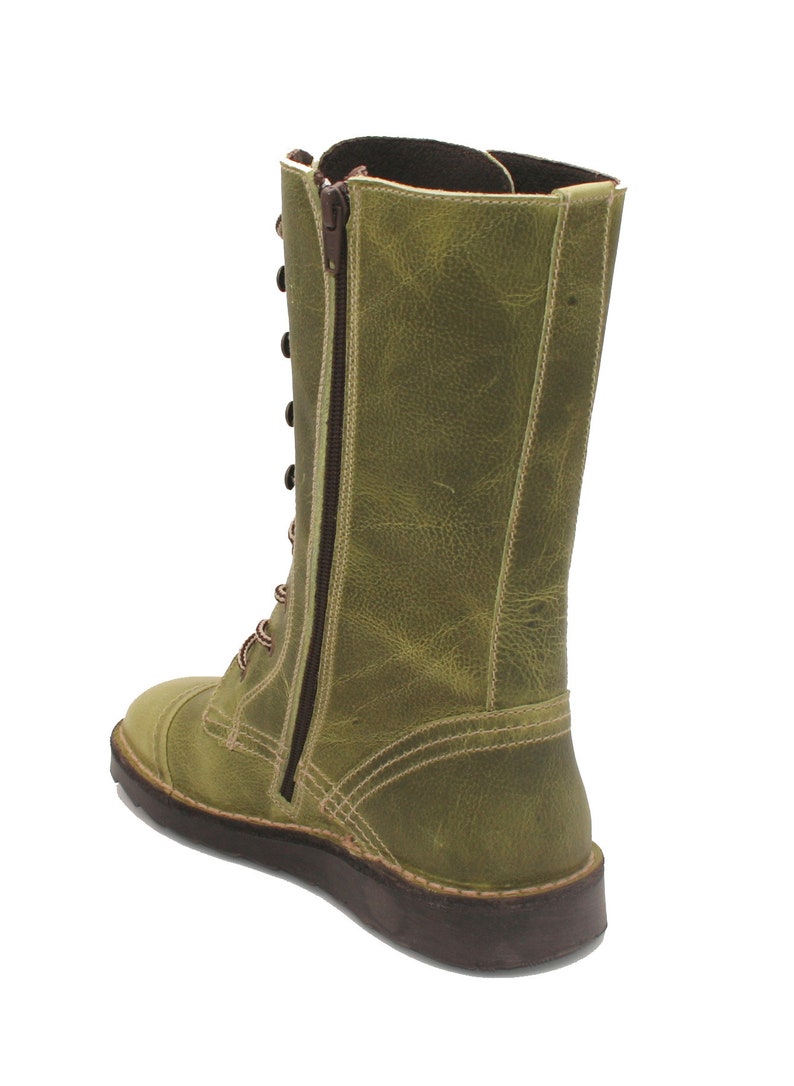 Oxygen Stitch Down Zip Up Boot Taff Apple Green image 4