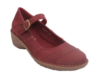 Zuurstof leren Mary Jane sleehak Rome Burgundy