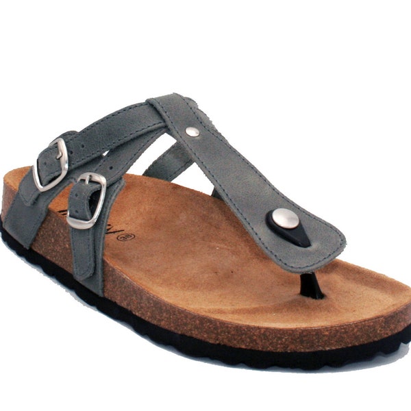 Oxygen Footbed Sandal Astris Blue Grey