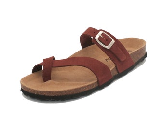 Oxygen Footbed Sandal Marseilles Suede Brown