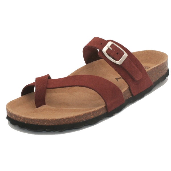 Oxygen Footbed Sandal Marseilles Suede Brown