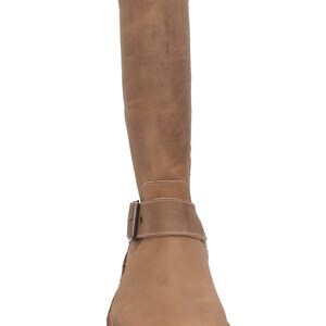 Oxygen Stitch Down Mid Calf Zip Up Boot Rhone Light Brown image 2