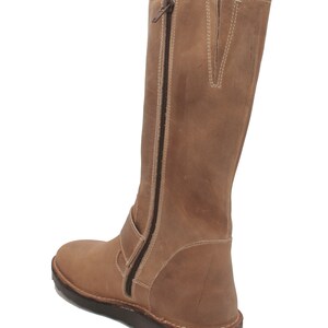 Oxygen Stitch Down Mid Calf Zip Up Boot Rhone Light Brown image 4