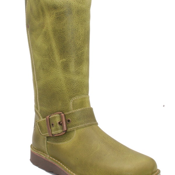 Oxygen Stitch Down Mid Calf Zip Up Boot Rhone Apple Green