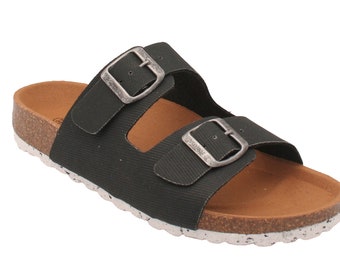 Oxygen Sustainable Footbed Sandal Tasman Black