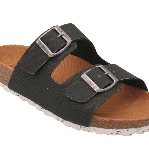 Oxygen Sustainable Footbed Sandal Tasman Black