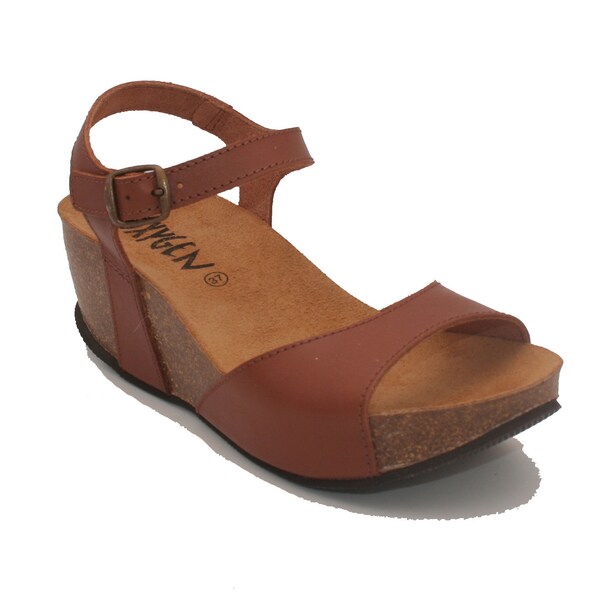 Oxygen Wedge Footbed Sandal Malaga Tan