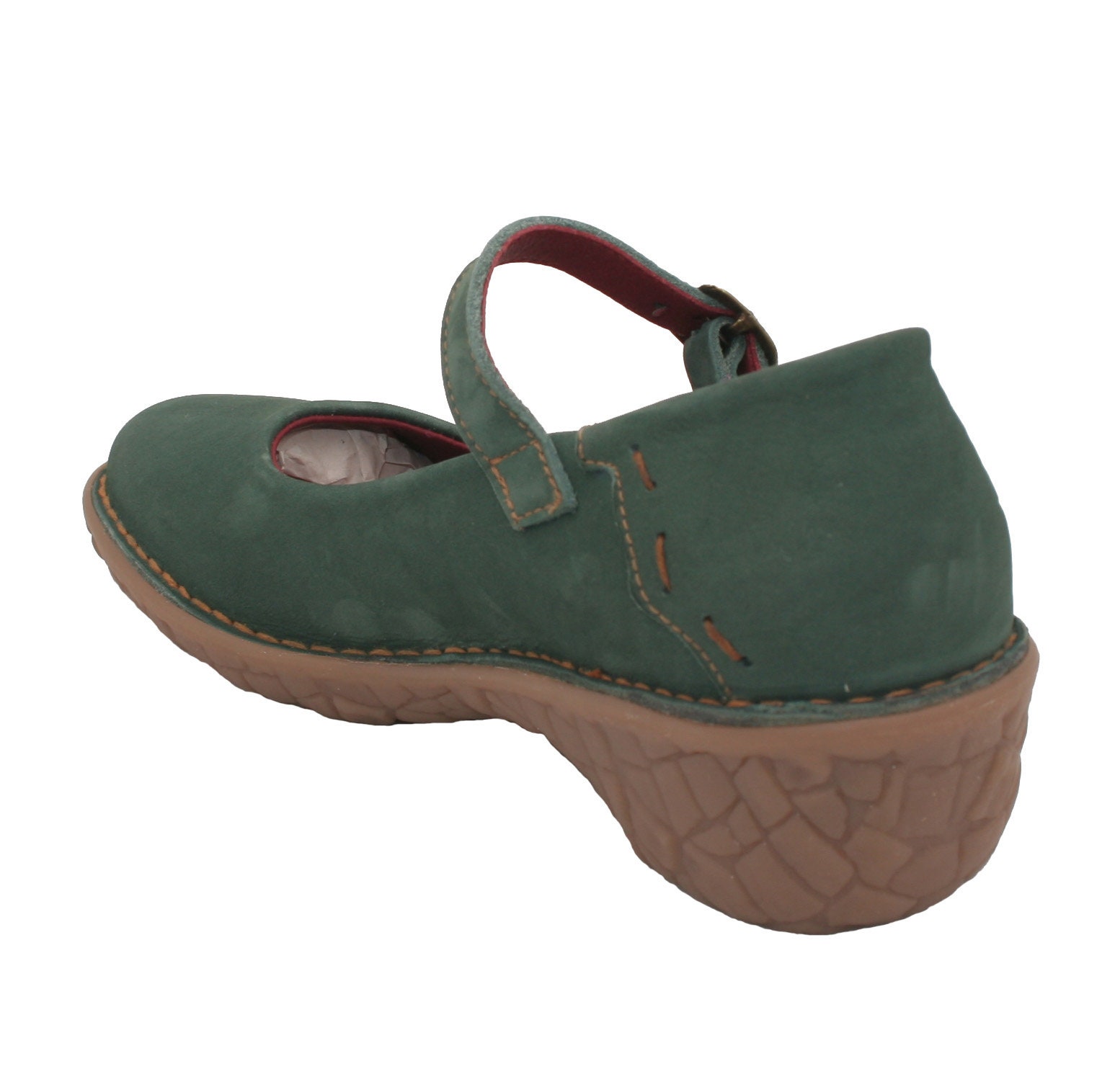 Oxygen Leather Mary Jane Wedge Shoe Florence Green Etsy UK