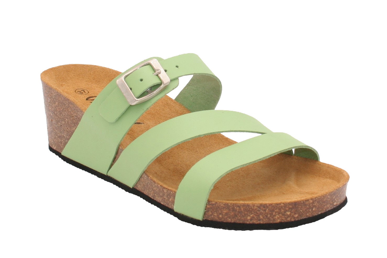 Neon green sandals shop with straps