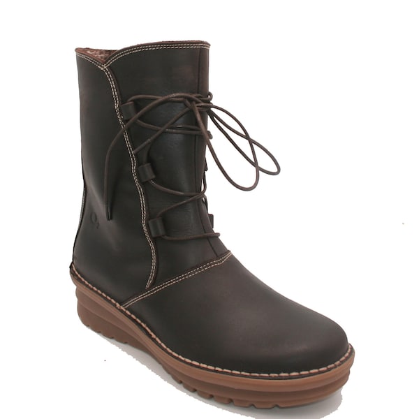 Oxygen Wedge Stitch Down Boot Wye Brown