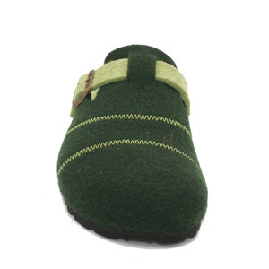 Oxygen Footbed Felt Clog Bath in Green image 2