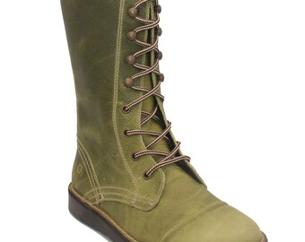 Oxygen Stitch Down Zip Up Boot Taff Apple Green