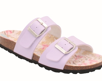 Oxygen Vegan Footbed Sandal Phoebe Lilac