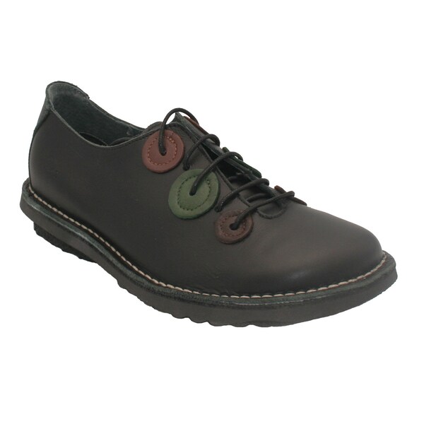 Oxygen Stitch Down Lace Up Shoe Stein Black