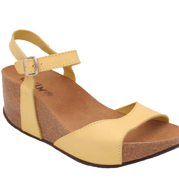 Oxygen Wedge Footbed Sandal Malaga Yellow