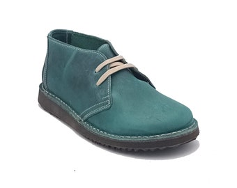 Oxygen Stitch Down Classic Desert Boot Dresden Teal