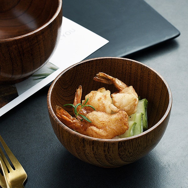 Handmade Japanese Style Wooden Bowls