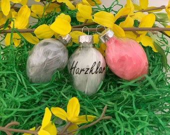 Personalized Glass Easter Eggs | Easter Bunny | Name | Easter | Especially | Personal | Gift | Personalized | Spring