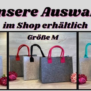 Personalisierte Filztasche in den Größen S/M in verschiedenen Farben Bild 7