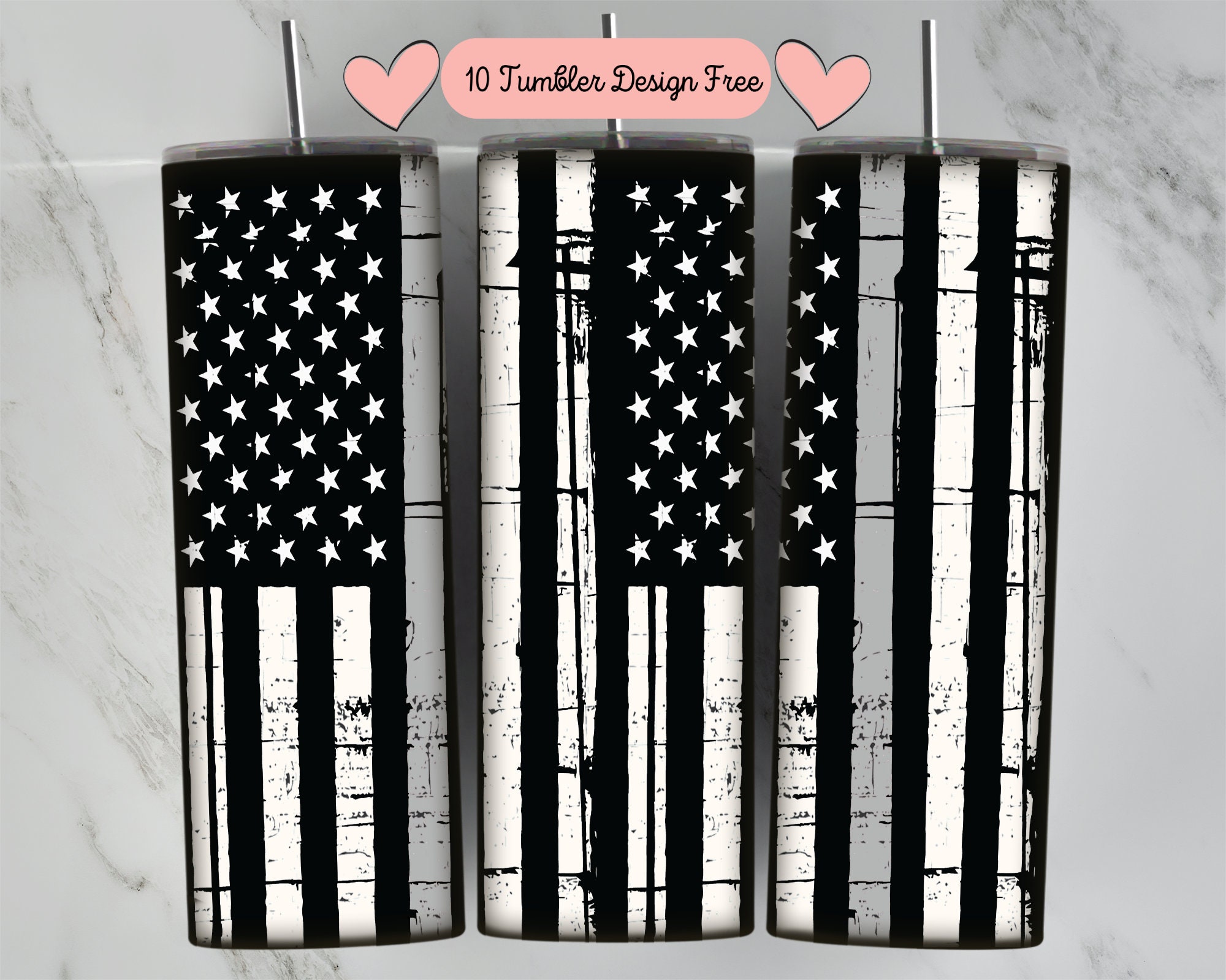 American Flag Tumbler Wrap USA Flag Tumbler PNG Patriot | Etsy