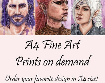 PRINT ON DEMAND A4 Fine Art Prints