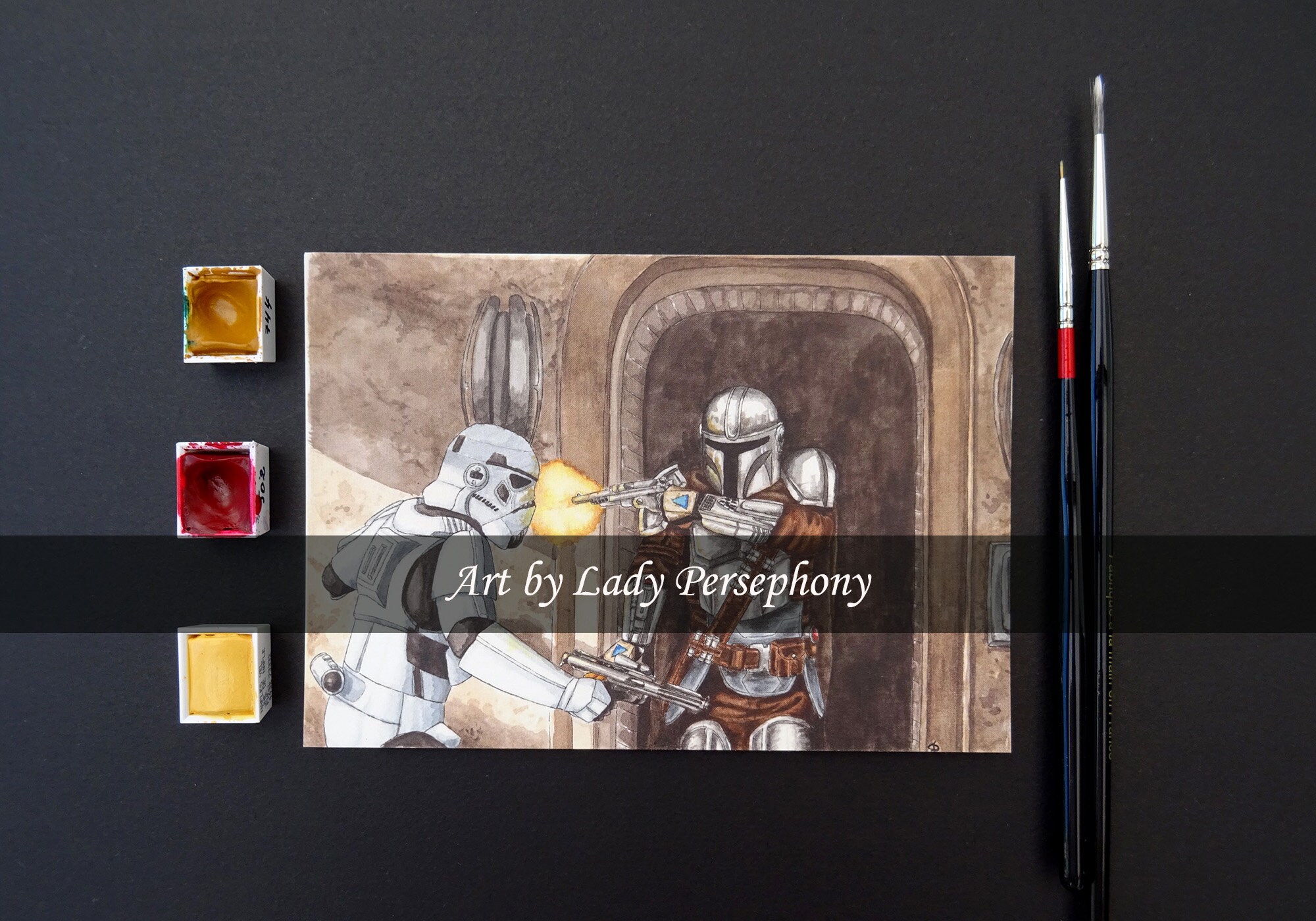 Din Djarin the Mandalorian Art Print Watercolor Art - Etsy