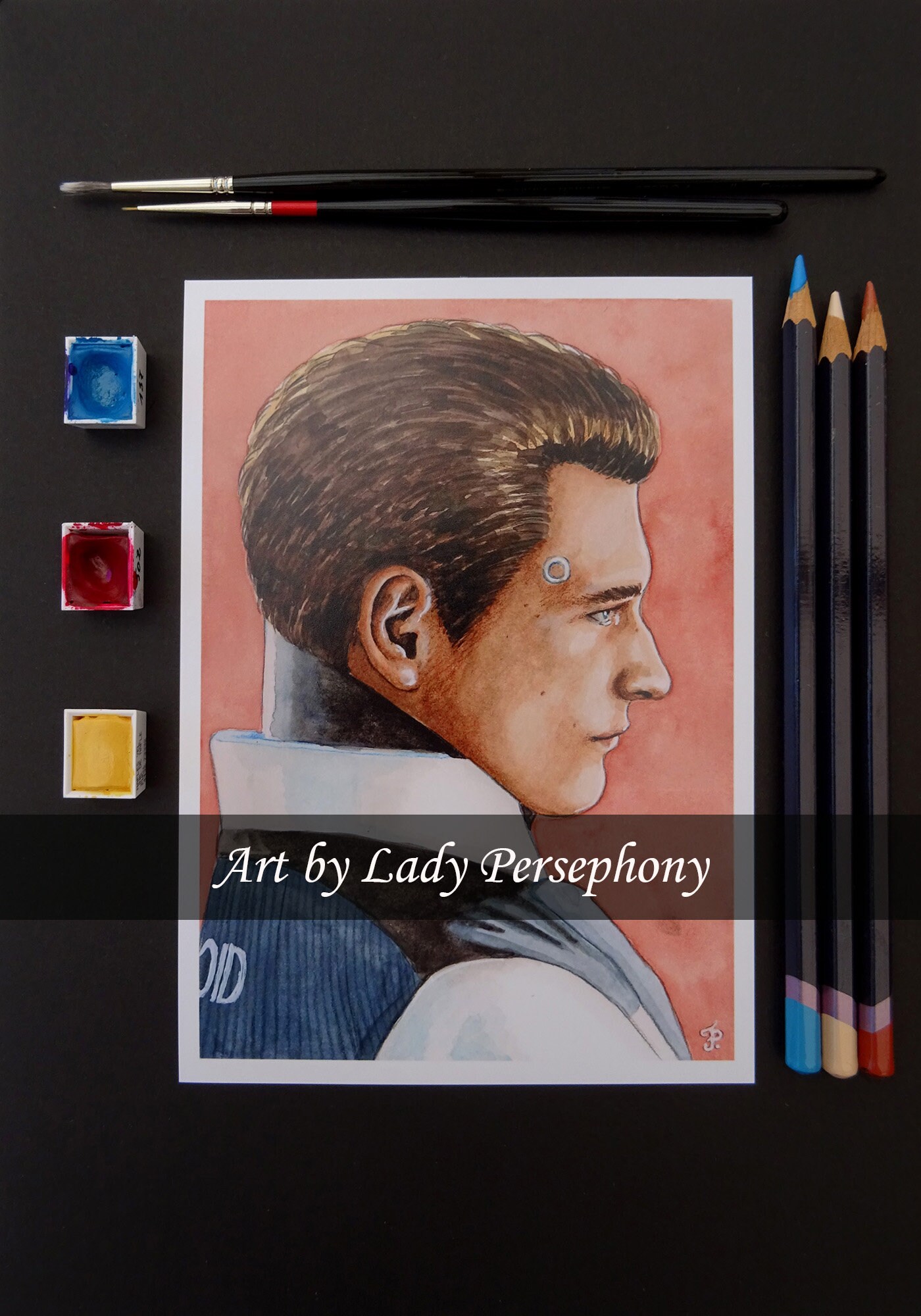 Nine RK900 bryan Dechart Art Print Watercolor Art, Drawing, Fanart ...