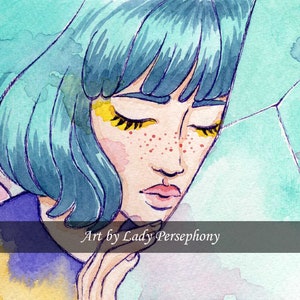 Gris Art Print 2 // Arte en acuarela, dibujo, fanart, impresión